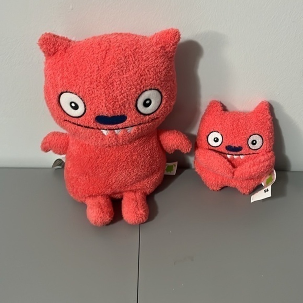 3/25$(Mix) Ugly Dolls Hasbro Plush Pink Bat Set, Set Of 2